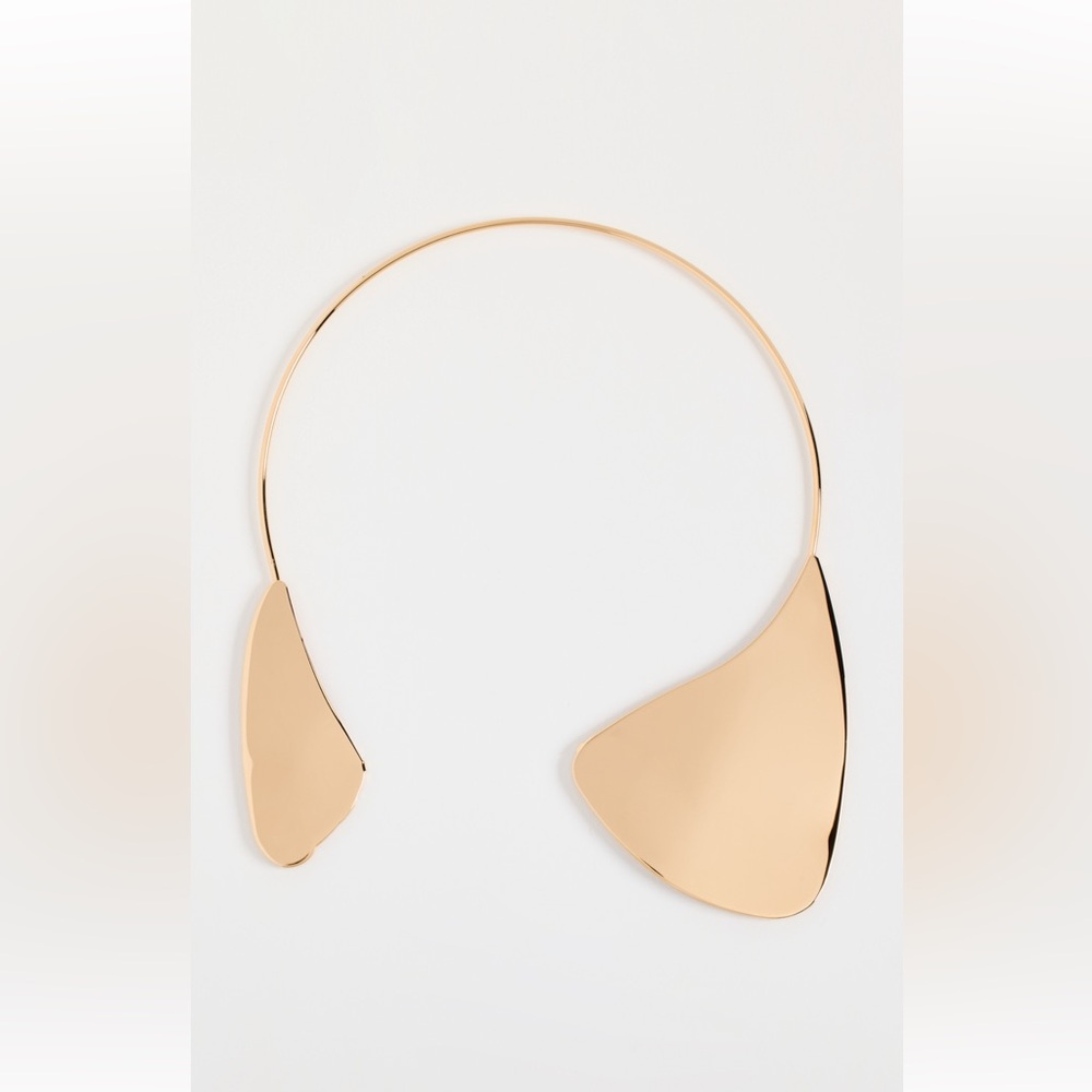 Jil Sander Gold-Tone Sculptural Necklace